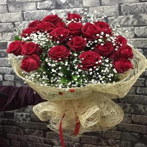 Seni Seviyorum 21 Adet Kırmızı Gül Buketi nin resmi