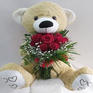 Sevgiliye  Ayıcıklı Güller nin resmi