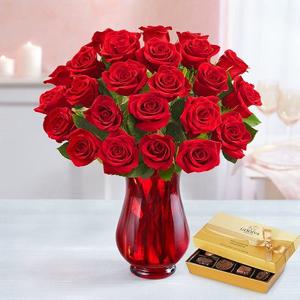 İki Düzine Kırmızı Gül Aranjmanı nin resmi