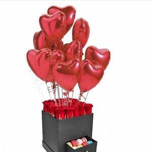 İlanı Aşk Uçan Balon ve Kutuda Güller nin resmi