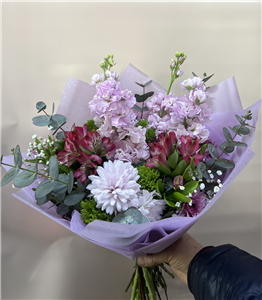 Lila Renkli Karışık Buket