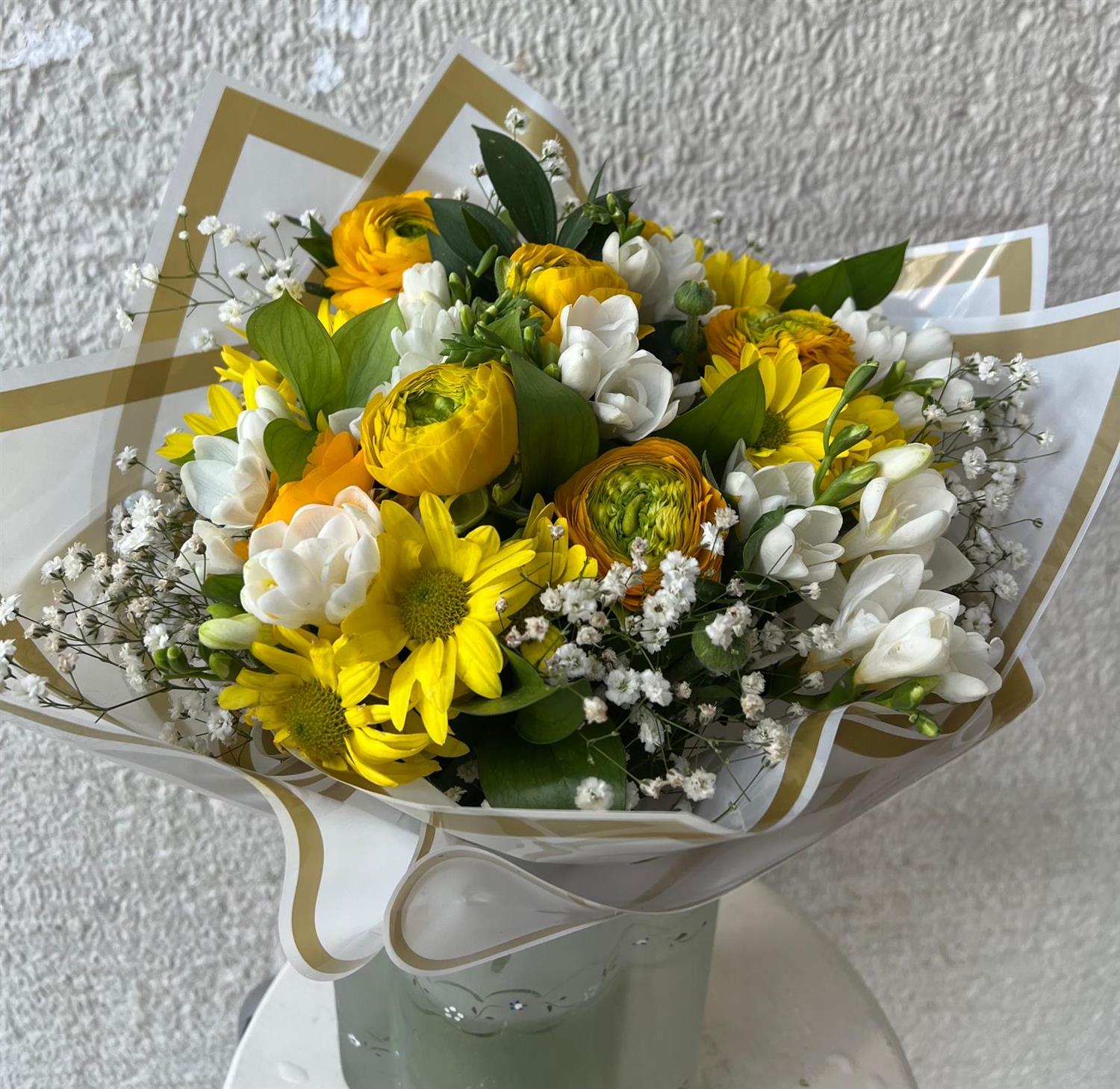 Eren Gül ile Hazırlanmış Sarı Buket